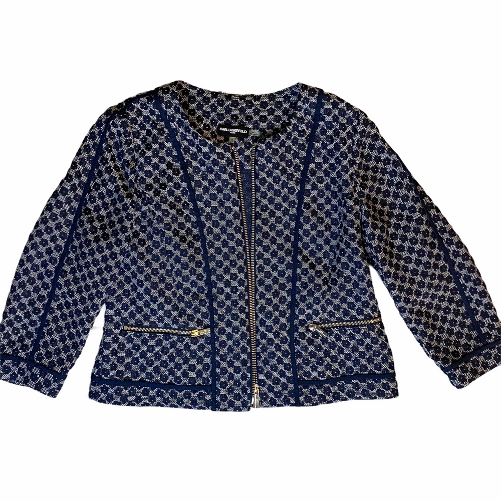 KARL LAGERFELD Paris Floral Jacket Blazer